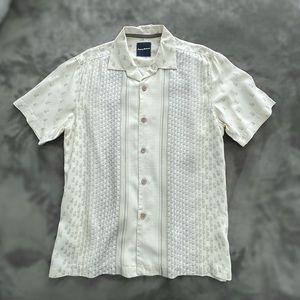 TOMMY BAHAMA 100% Silk Button Down Shirt Sz MED